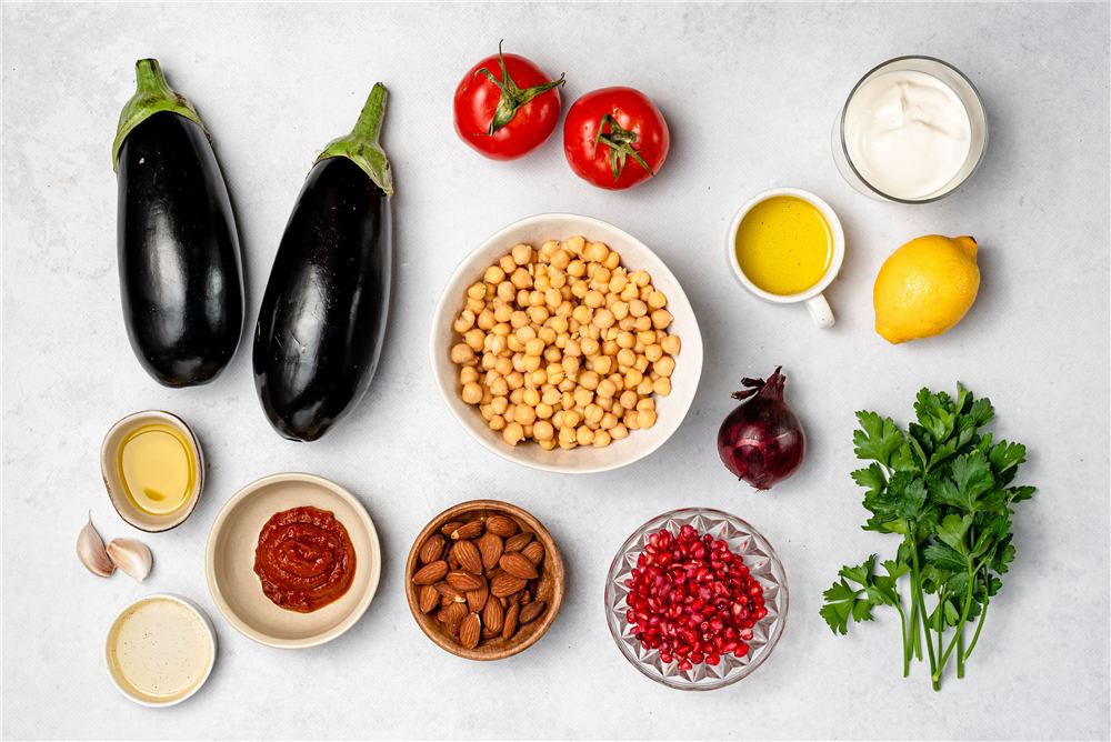 Alle ingredi&euml;nten voor een recept, precies afgewogen